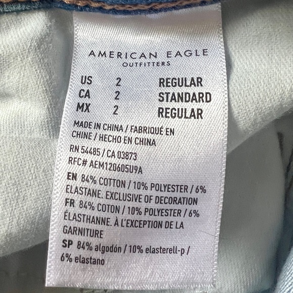 American Eagle Super Distressed Hi-Rise Jegging Skinny Jean - Size 2 (25") - Picture 12 of 13